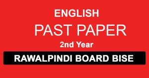 English Past Paper Rawalpindi