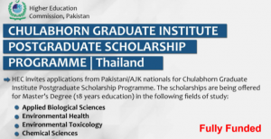 HEC Masters Scholarships in Thailand 2020
